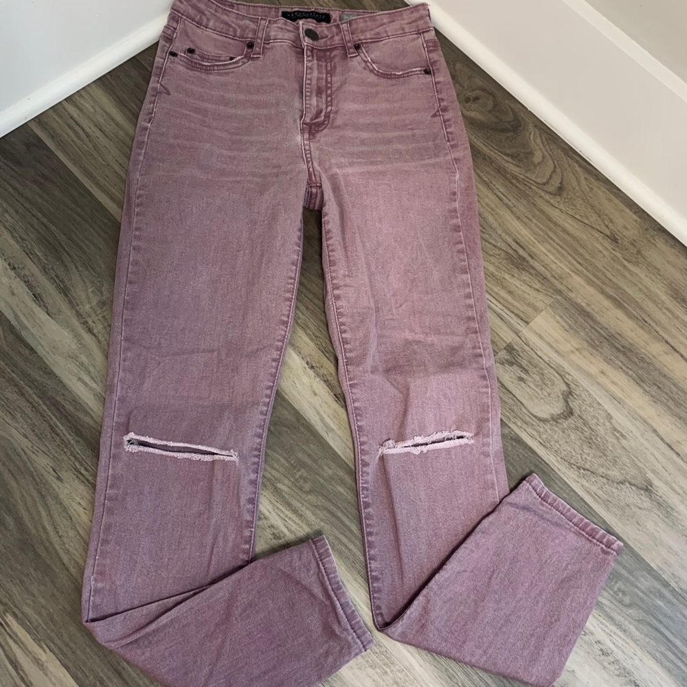 Aeropostale purple high waisted jeggings